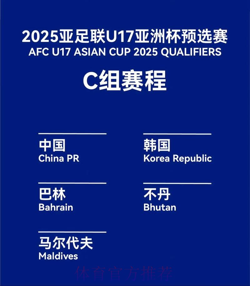 亚青赛预选赛分组揭晓 中国队与韩国队同组
